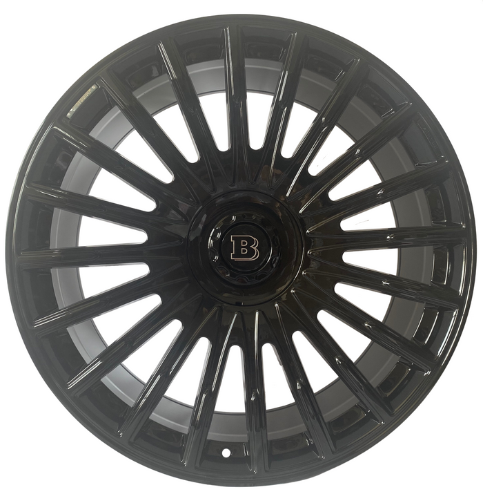 24 Inch Mercedes G Wagon G550 Rims G Class G65 G63 G55 G500 Brabus Platinum Style Wheels Gloss Black