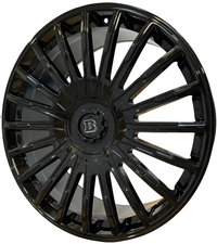 24" Inch Flowformed Rims Fit Gloss Black Mercedes G Wagon G550 G65 G63 G55 G500 Brabus "PLATINUM"  Style Wheels