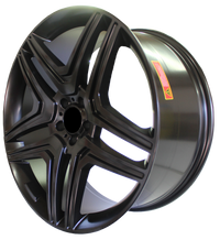 22 Inch Mercedes ML GL GLE GLS GLE Coupe ML63 ML550 ML500 ML400 GL63 GL550 GLE GLS Satin Black Wheels