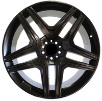 22 Inch Mercedes ML GL GLE GLS GLE Coupe ML63 ML550 ML500 ML400 GL63 GL550 GLE GLS Satin Black Wheels
