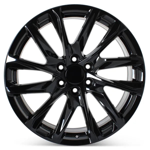 26 INCH RIMS CADILLAC ESCALADE GLOSS BLACK WHEELS SIERRA TAHOE YUKON WHEELS