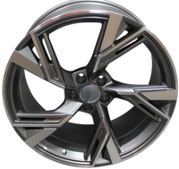 20 Inch Audi RS Style Rims Gunmetal Machined Wheels