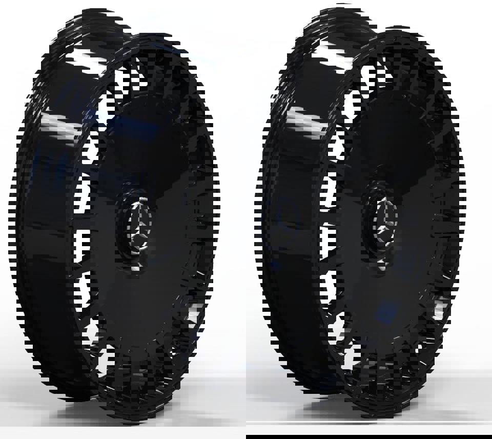 20 Inch Staggered Rims Fit Mercedes S580 S560 S65 S63 S550 S500 Gloss Black Wheels