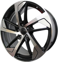 19 Inch Audi Rims A4 A5 A6 A7 A8 S4 S5 S6 S7 S8 RS5 RS6 RS7 Black Machined Wheels