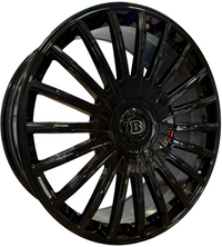 24" Inch Flowformed Rims Fit Gloss Black Mercedes G Wagon G550 G65 G63 G55 G500 Brabus "PLATINUM"  Style Wheels