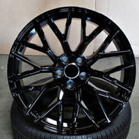 22 INCH RIMS fit AUDI S LINE R8 STYLE A8 A7 S8 S7 RS7 RS8 Q3 QS3 Q5 SQ5 Q7 SQ7 MESH GLOSS BLACK WHEELS