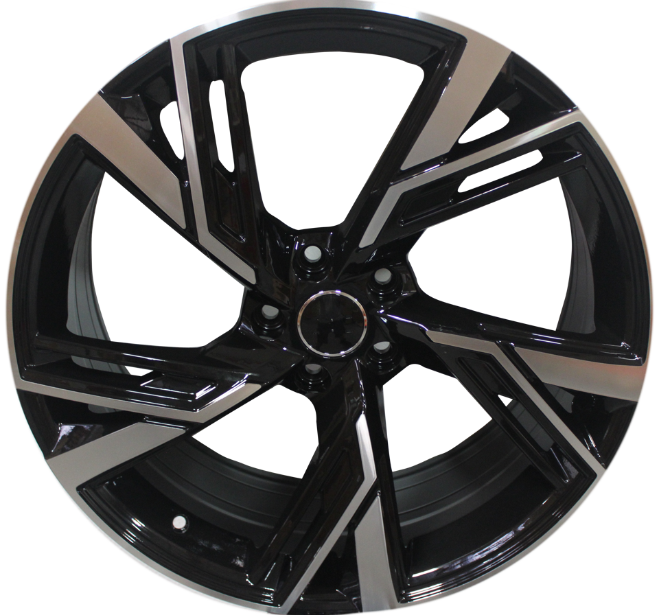 21 Inch Audi RS Style A5 A6 A7 A8 S5 S6 S7 S8 Q5 Q7 Q8 SQ5 SQ7 SQ8 Rims Black Machined Face  Wheels