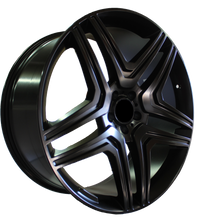 22 Inch Mercedes ML GL GLE GLS GLE Coupe ML63 ML550 ML500 ML400 GL63 GL550 GLE GLS Satin Black Wheels