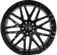 22" Inch Mercedes G Wagon G550 Rims G Class G65 G63 G55 G500 Brabus Style Gloss Black Wheels