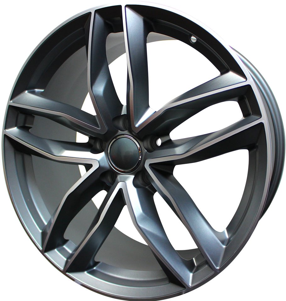 19 Inch Audi Rims A4 A5 A6 A7 S4 S5 S6 S7 S8 RS5 RS6 RS7 Gunmetal Machined Wheels