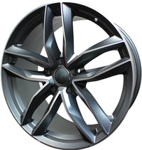 19 Inch Audi Rims A4 A5 A6 A7 S4 S5 S6 S7 S8 RS5 RS6 RS7 Gunmetal Machined Wheels