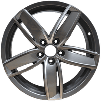 18 Inch Audi Rims RS3 Style Fit A3 A4 A5 A6 S3 S4 S5 S6 Q3 Q5 Gunmetal Machined Wheels