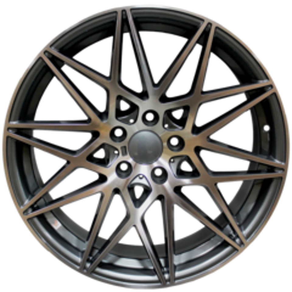 19 Inch BMW 4 Series Rims 5 Series 6 Series 528 535 545 550 645 640 650 Gunmetal Machined Wheels