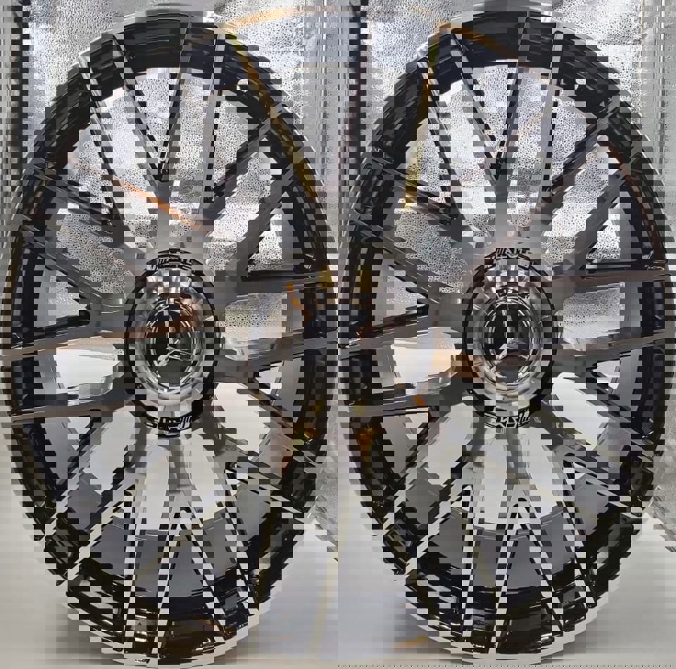 21 Inch Staggered Rims Fit Mercedes GLE ML GL GLS Rims GLE53 GLE580 GLE500 GLE450 GLE350 GL63 GL550 GLE GLS Black Machined Face Wheels