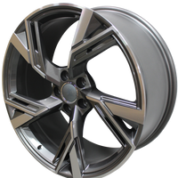 20 Inch Audi RS Style Rims Gunmetal Machined Wheels