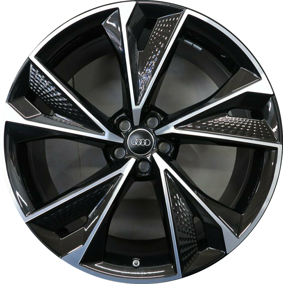 19 Inch Audi Rims A4 A5 A6 A7 A8 S4 S5 S6 S7 S8 RS5 RS6 RS7 Black Machined Wheels