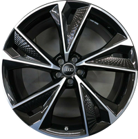 19 Inch Audi Rims A4 A5 A6 A7 A8 S4 S5 S6 S7 S8 RS5 RS6 RS7 Black Machined Wheels