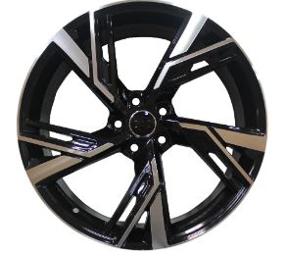 22 Inch Audi RS Style A5 A6 A7 A8 S5 S6 S7 S8 Q5 Q7 Q8 SQ5 SQ7 SQ8 Rims Black Machined Face  Wheels