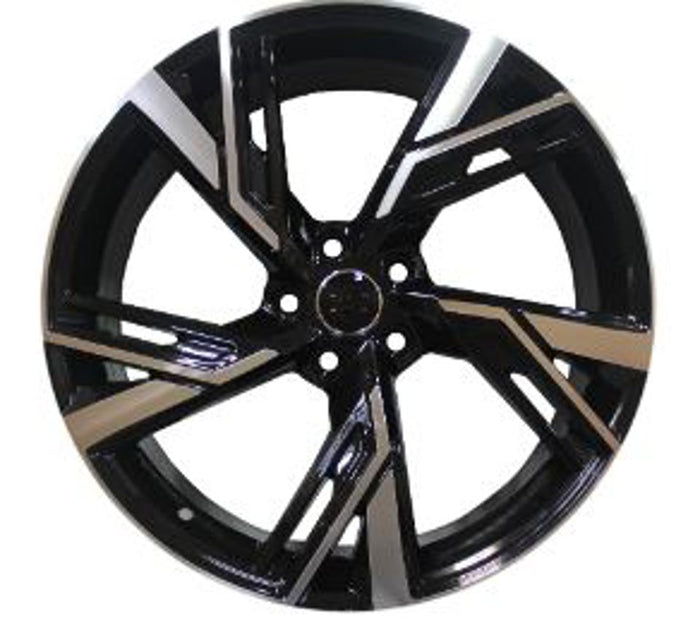 22 Inch Audi RS Style A5 A6 A7 A8 S5 S6 S7 S8 Q5 Q7 Q8 SQ5 SQ7 SQ8 Rims Black Machined Face  Wheels