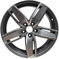 18 Inch Audi Rims RS3 Style Fit A3 A4 A5 A6 S3 S4 S5 S6 Q3 Q5 Gunmetal Machined Wheels