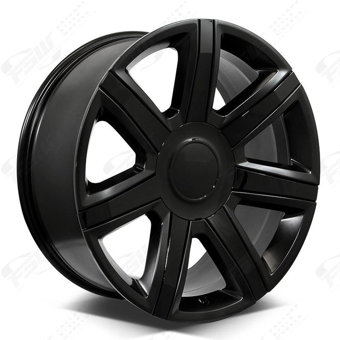 26 INCH RIMS ESCALADE SUV & ESV PLATINUM BLACK SIERRA TAHOE YUKON WHEELS