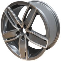 18 Inch Audi Rims RS3 Style Fit A3 A4 A5 A6 S3 S4 S5 S6 Q3 Q5 Gunmetal Machined Wheels