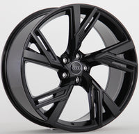 21 Inch Audi RS Style A5 A6 A7 A8 S5 S6 S7 S8 Q5 Q7 Q8 SQ5 SQ7 SQ8 Rims Gloss Black Wheels