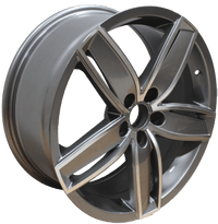 18 Inch Audi Rims RS3 Style Fit A3 A4 A5 A6 S3 S4 S5 S6 Q3 Q5 Gunmetal Machined Wheels