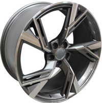 19 Inch Audi RS Style Rims Gunmetal Machined Wheels