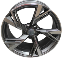 20 Inch Audi RS Style Rims Gunmetal Machined Wheels