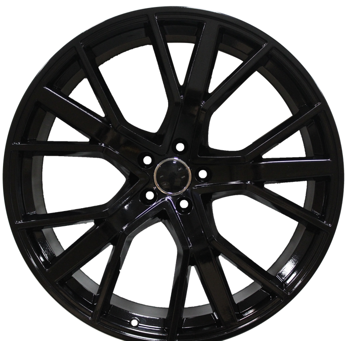 22 INCH WHEELS AUDI Q5 Q7 Q8 S6 S7 S8 A6 A7 A8 S LINE GLOSS BLACK RIMS