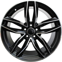 19 Inch Audi Rims A4 A5 A6 A7 A8 S4 S5 S6 S7 S8 RS5 RS6 RS7 Black Machined Wheels