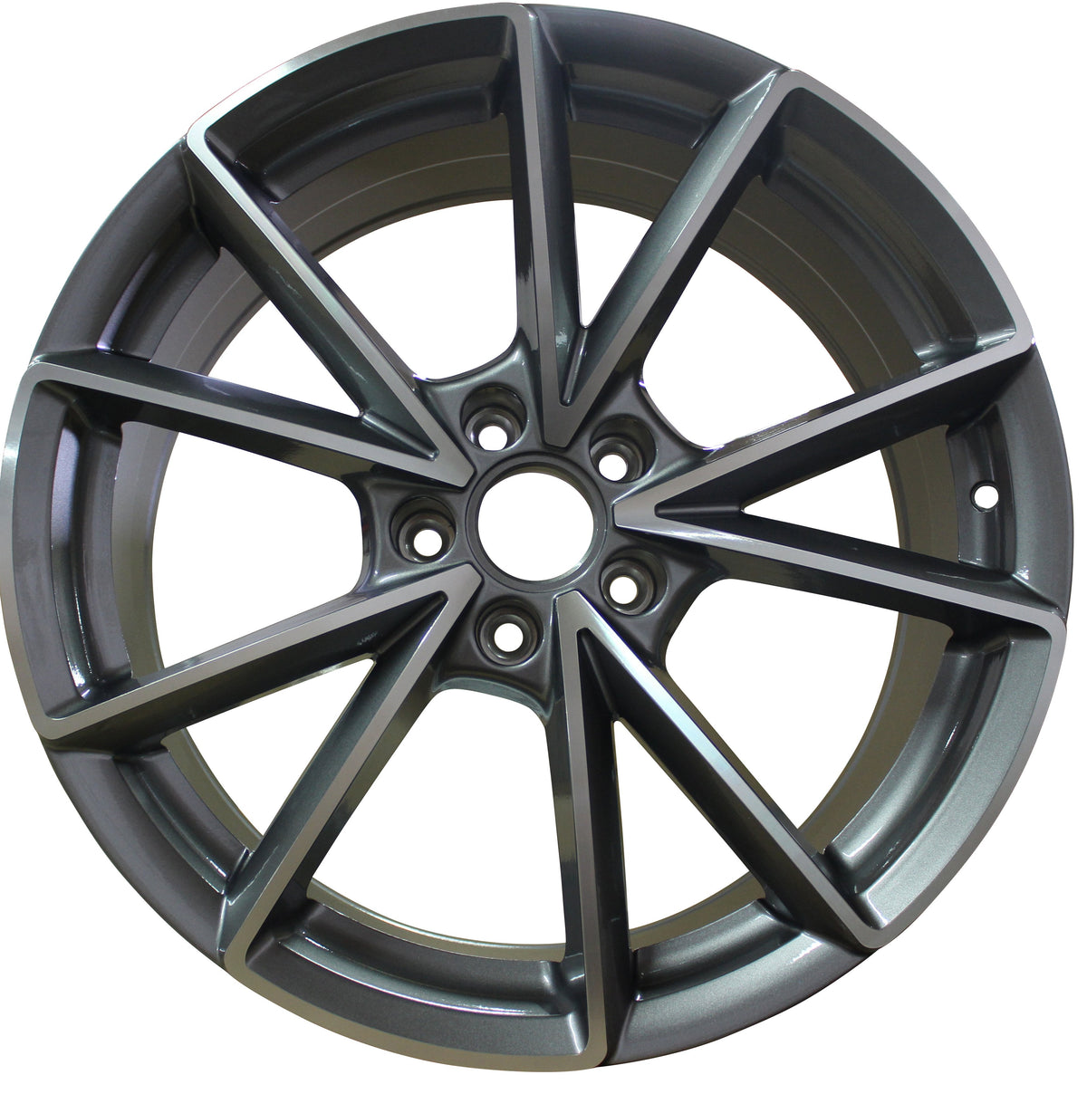 19 Inch Audi Rims A4 A5 A6 A7 A8 S4 S5 S6 S7 S8 RS5 RS6 RS7 Gunmetal Machined Wheels