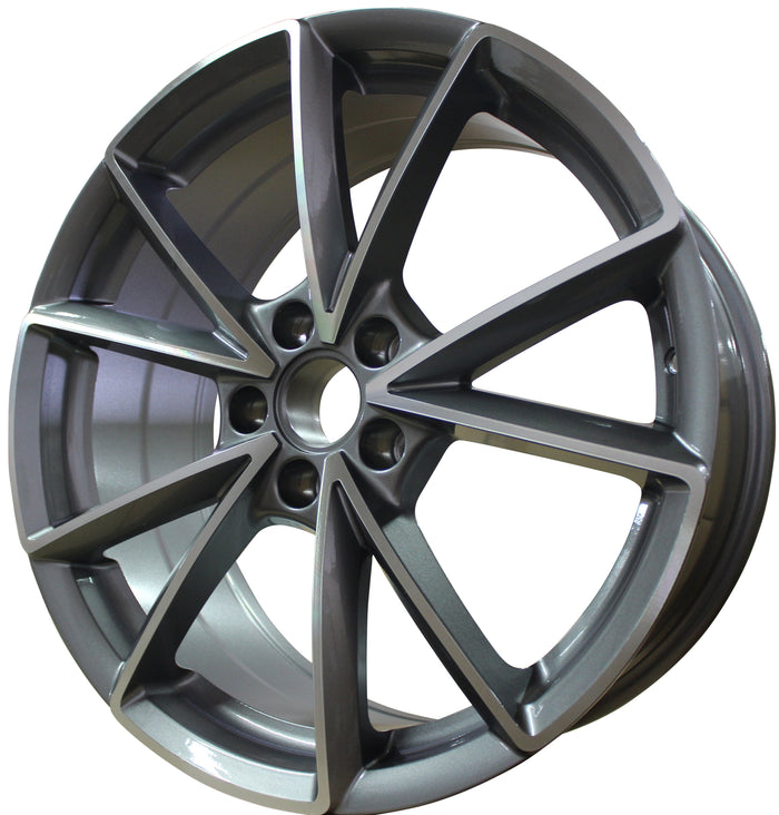 19 Inch Audi Rims A4 A5 A6 A7 A8 S4 S5 S6 S7 S8 RS5 RS6 RS7 Gunmetal Machined Wheels