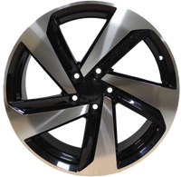 18 Inch Audi Rims RS3 Style Fit A3 A4 A5 A6 S3 S4 S5 S6 Q3 Q5 Machined Black Wheels