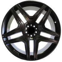 22 Inch Mercedes ML GL GLE GLS GLE Coupe ML63 ML550 ML500 ML400 GL63 GL550 GLE GLS Satin Black Wheels