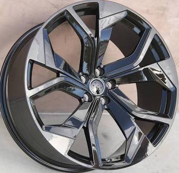 22 Inch Audi Rims A5 A6 A7 A8 S5 S6 S7 S8 RS5 RS6 RS7 Q5 Q7 SQ5 SQ7 Full Gloss Black Wheels