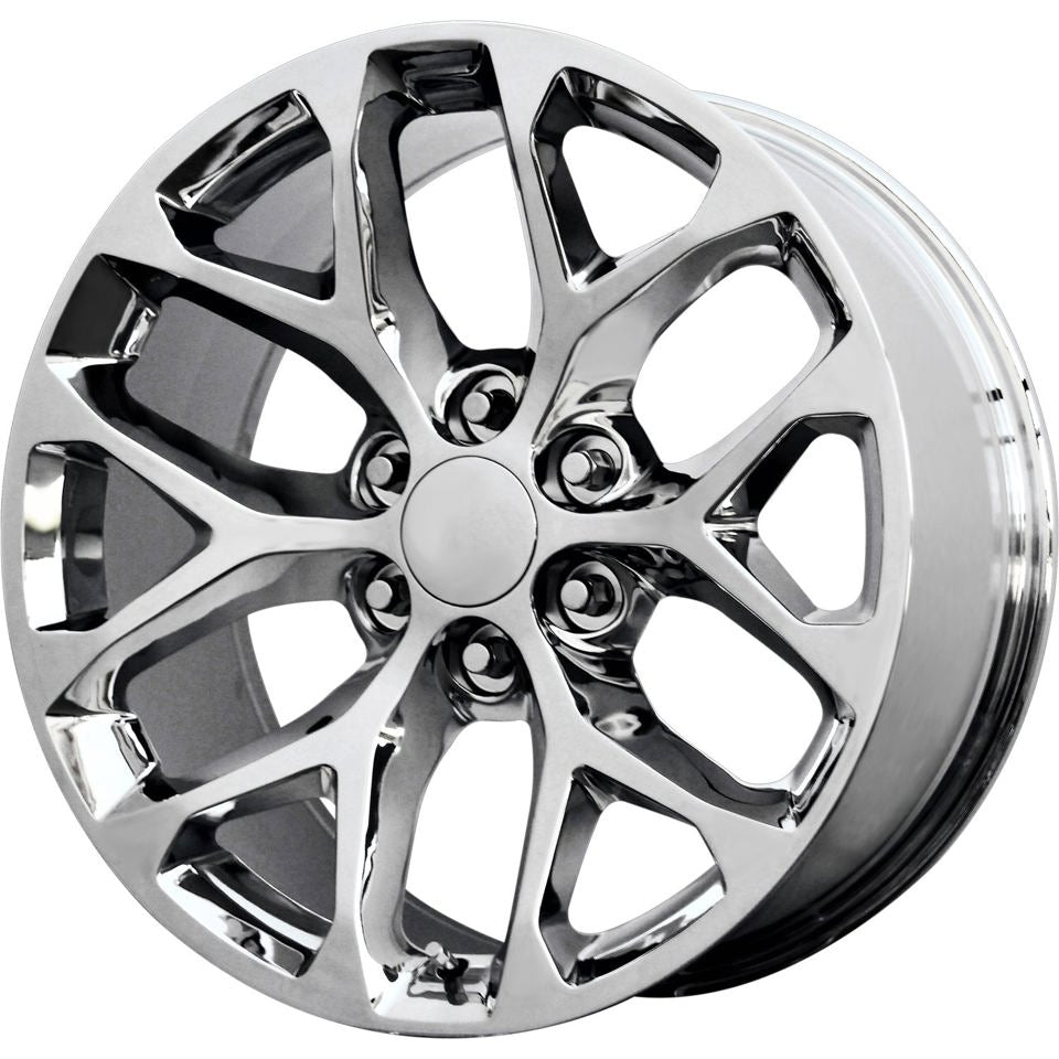 26 INCH CHROME GMC/CHEVY RIMS SIERRA DENALI YUKON TAHOE SUBURBAN AVALANCH LTZ SNOWFLAKE WHEELS