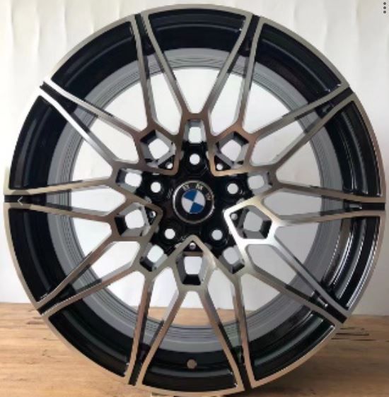 19 Inch Wheels FIT BMW M3 Style 4 Series Rims 5 Series 6 Series 528 535 545 550 645 640 650 Black  Machined