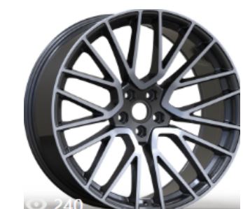 21 Inch Staggered Rims Fits Porsche Macan Base S GTS Turbo Mesh Wheels
