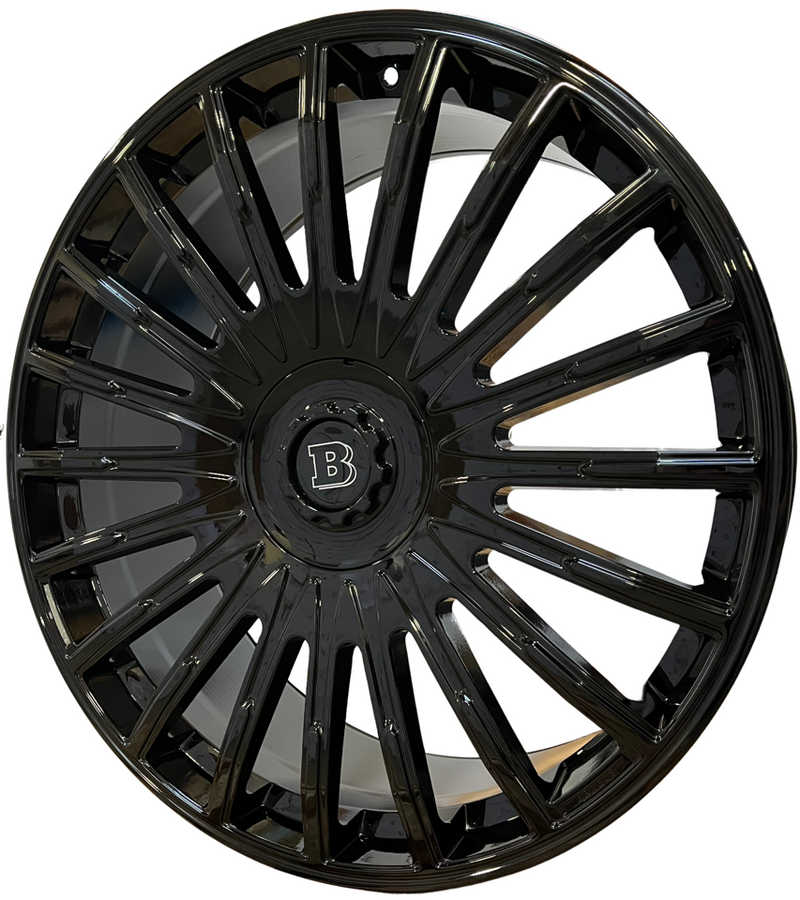 24" Inch Flowformed Rims Fit Gloss Black Mercedes G Wagon G550 G65 G63 G55 G500 Brabus "PLATINUM"&nbsp; Style Wheels