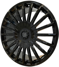 24" Inch Rims Fit Gloss Black Mercedes G Wagon G550 G65 G63 G55 G500 Brabus "PLATINUM"&nbsp; Style Wheels