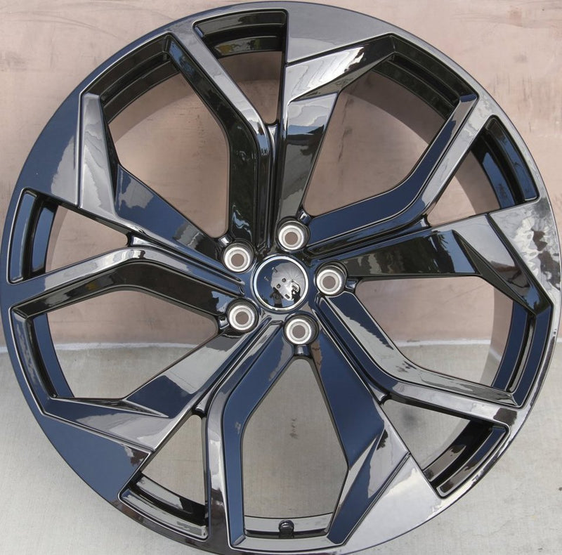 23 Inch Audi Rims A5 A6 A7 A8 S5 S6 S7 S8 RS5 RS6 RS7 Q5 Q7 SQ5 SQ7 Gloss Black  Wheels