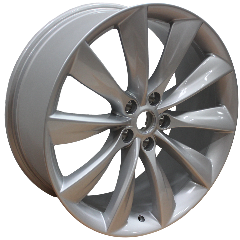 21X8.5 Rims Fit Tesla Model S Model Y Gloss Silver Wheels