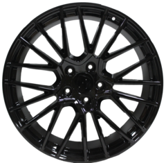 20 Inch Rims Fits Porsche Cayenne Turbo S GTS Base Gloss Black Spyder Mesh Wheels