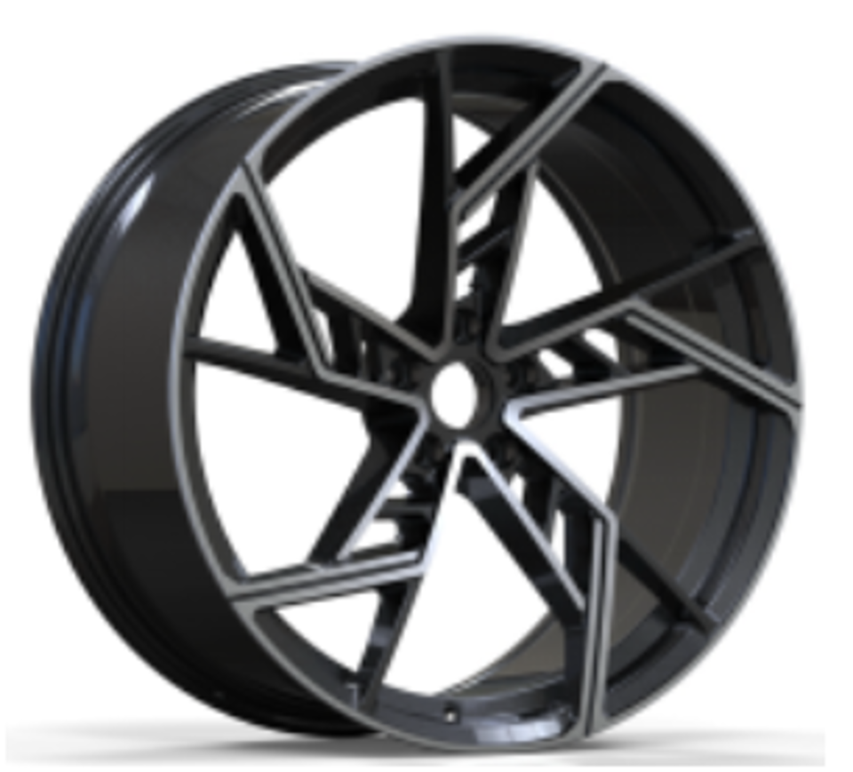 21 Inch Audi RS Style A5 A6 A7 A8 S5 S6 S7 S8 Q5 Q7 Q8 SQ5 SQ7 SQ8 Rims Black Machined Face  Wheels