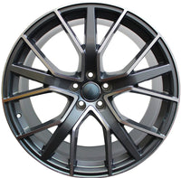 19 Inch Wheels Audi S Line  Q5 Q6 Q7 S4 S5 S6 A4 A5 A6 A7 Gunmetal Machined Rims S8 Style