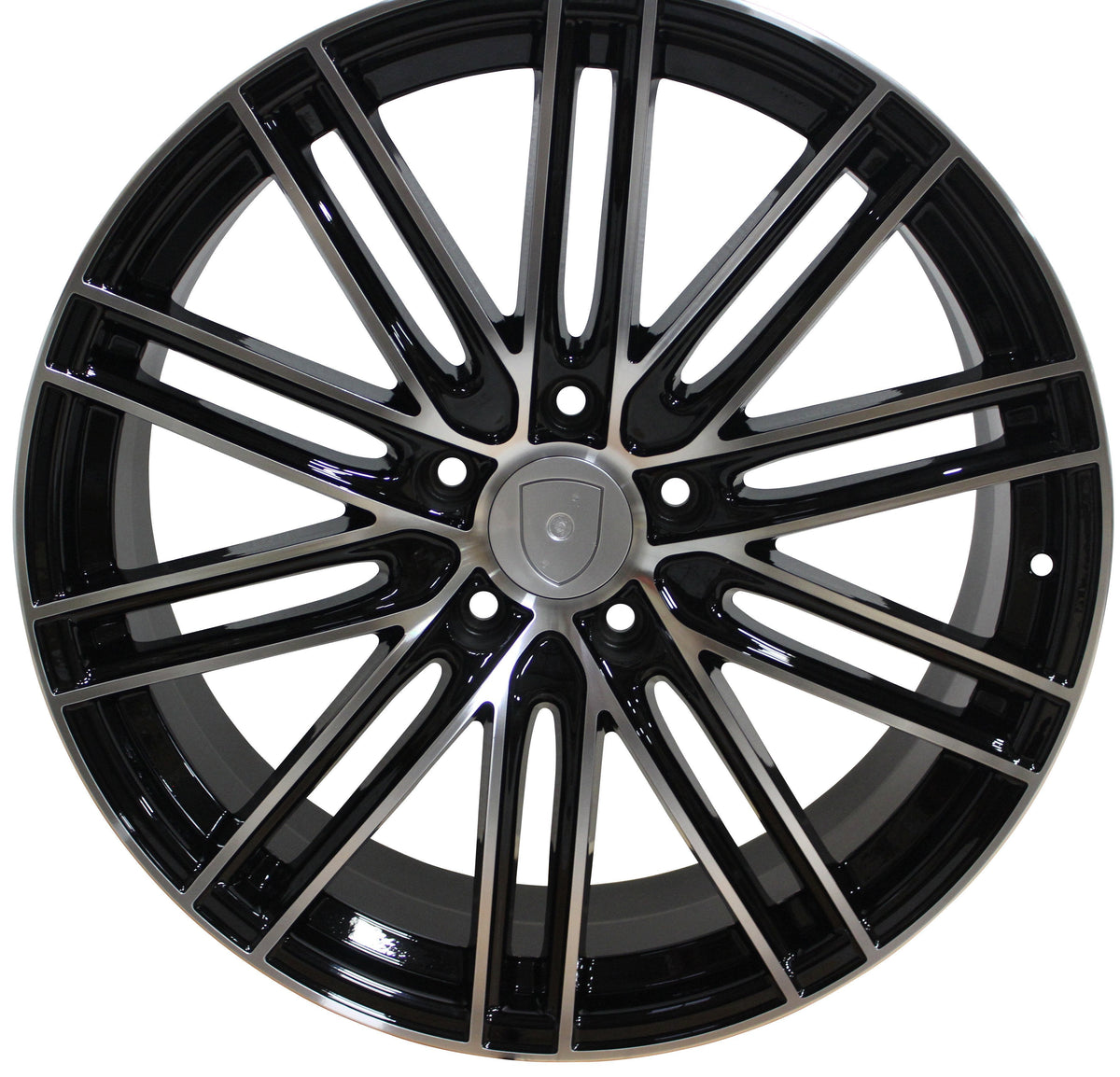 21 Inch Rims Fits Porsche Cayenne Panamera Turbo S GTS Base Matte Black Machined  Wheels