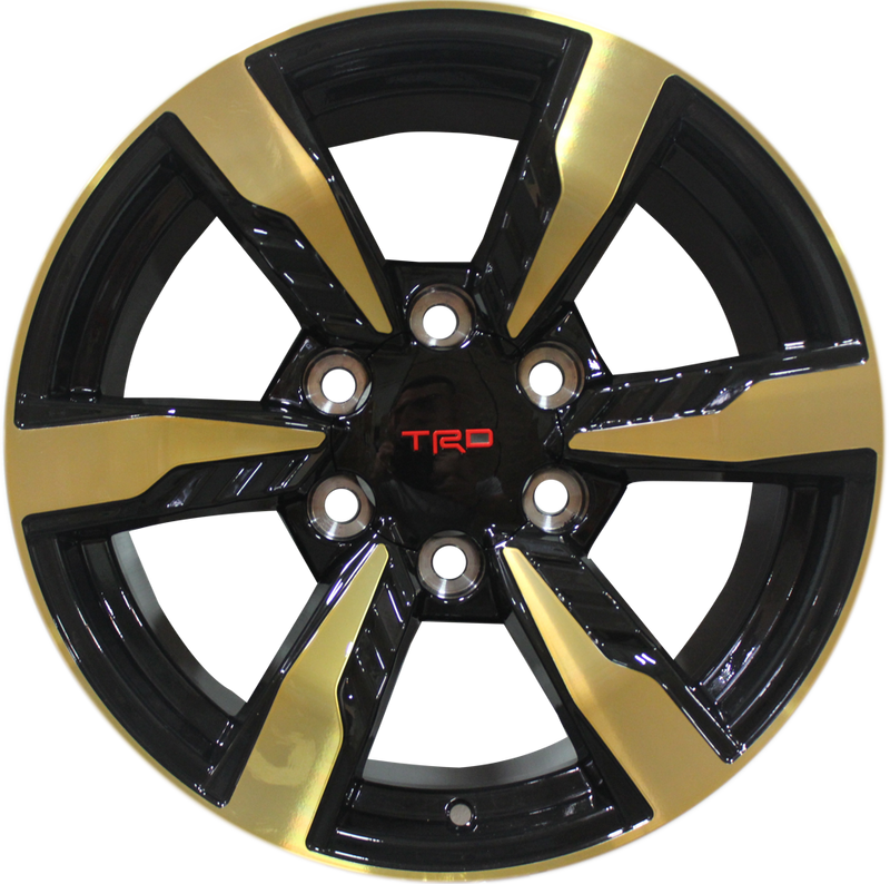 20” inch Toyota TRD 4Runner FJ Cruiser Tacoma Pre Runner TRD Rims in a Rare Gold finish with Black inlays