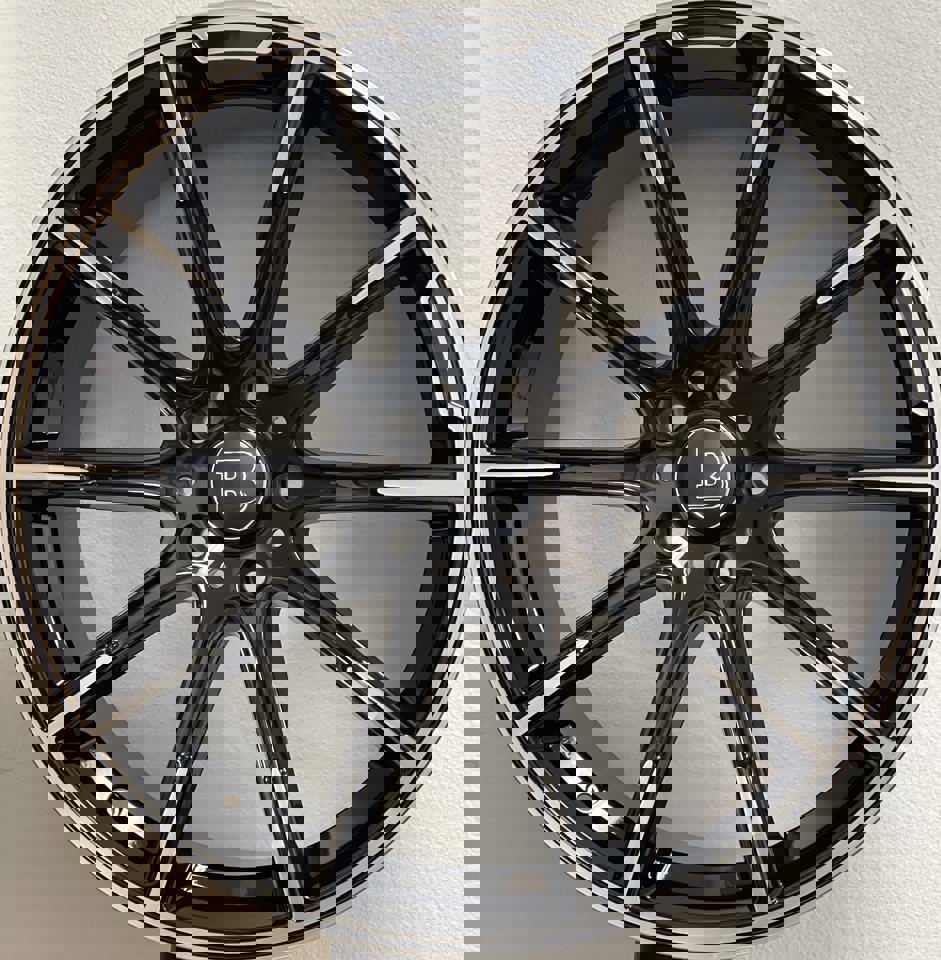 24 Inch Mercedes G Wagon G550 Rims G Class G65 G63 G55 G500 Brabus Platinum Style Wheels Gloss Black